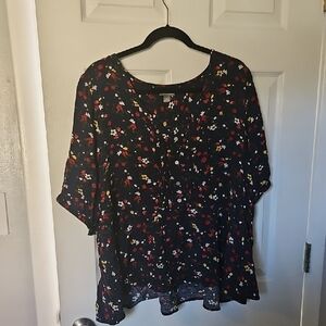 3X Falls Creek Floral Blouse